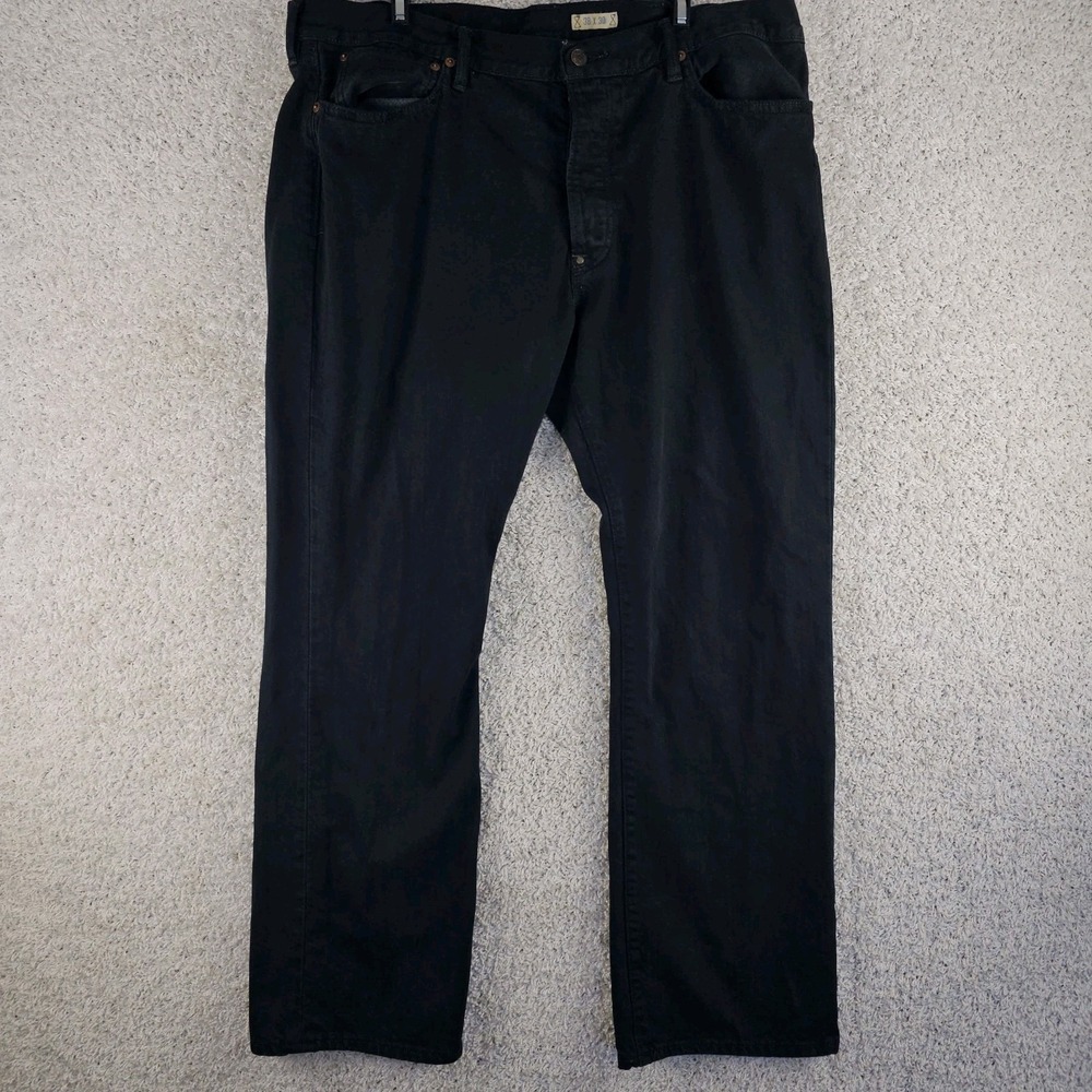 Vintage Polo Ralph Lauren Button Fly #15941 Black Jeans Men's 38x30 100% Cotton